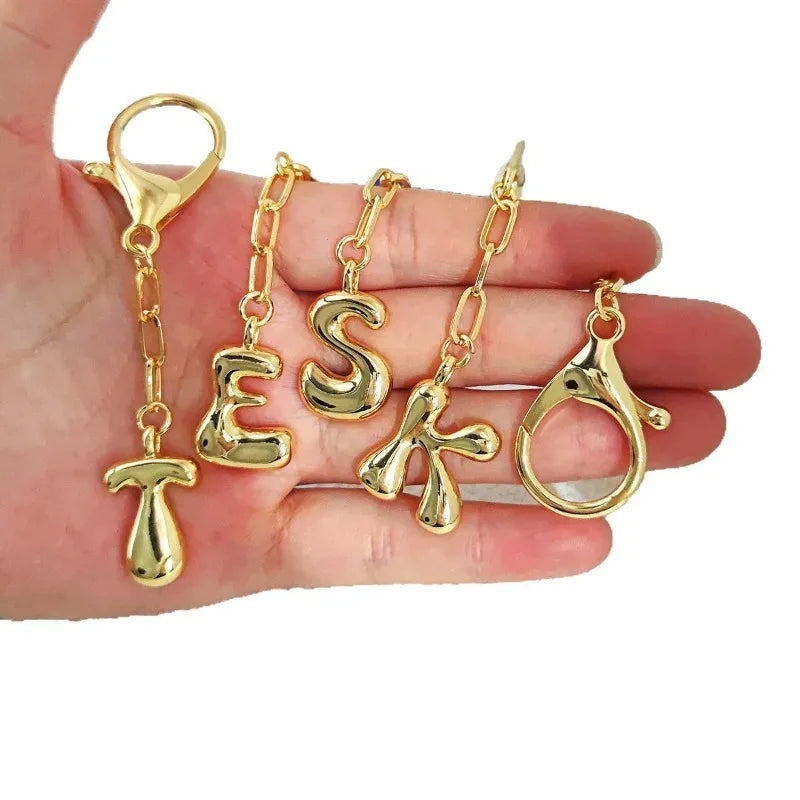 X - Bubble Letter Charm