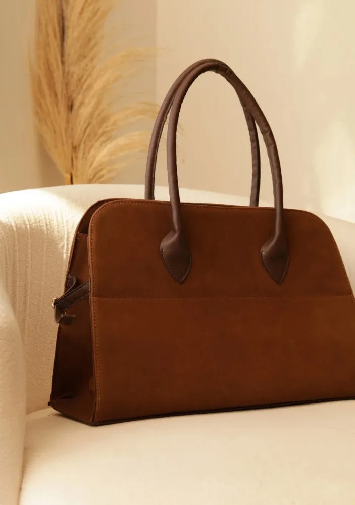 Maxi Suede Laptop Bag