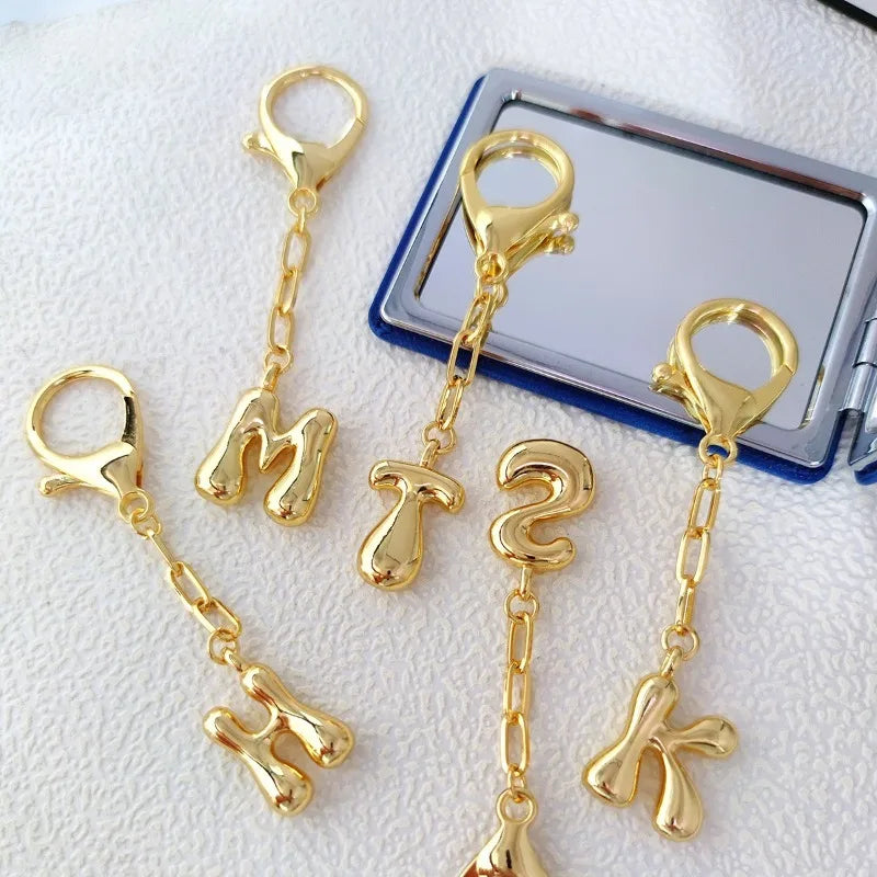 E - Bubble Letter Charm