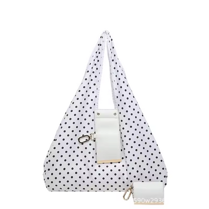 The Colette Dot Fold Charm Tote