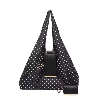 The Colette Dot Fold Charm Tote