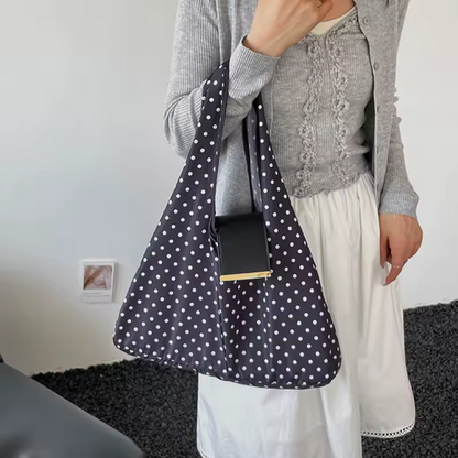 The Colette Dot Fold Charm Tote