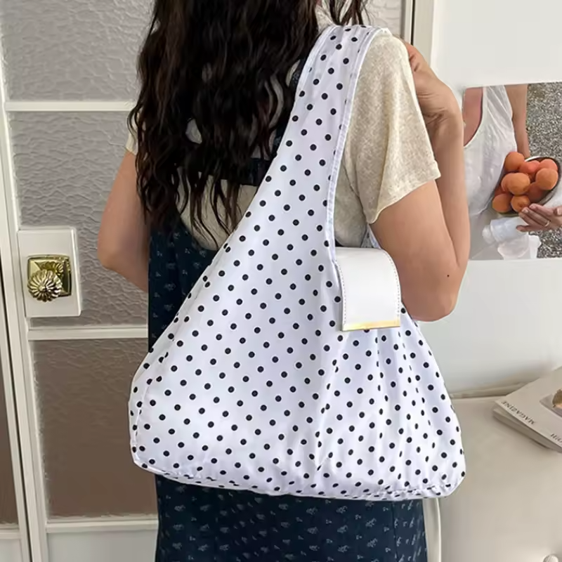 The Colette Dot Fold Charm Tote