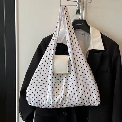 The Colette Dot Fold Charm Tote