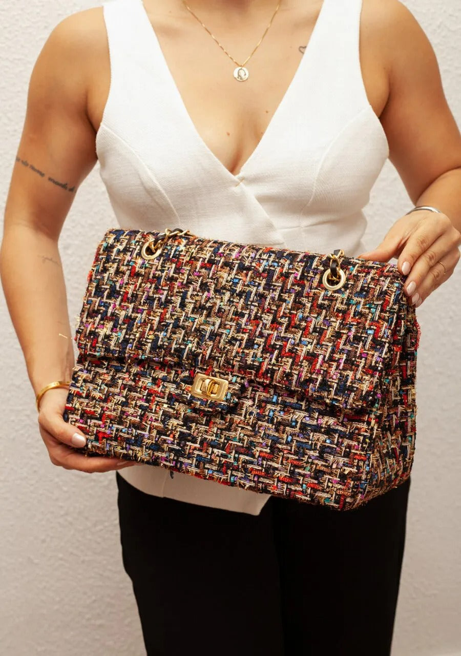 Large Maxi Tweed Bag