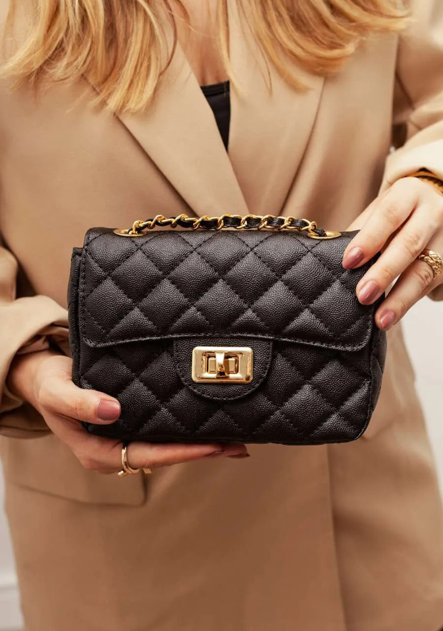 Small Quilted Bag with Double Handle