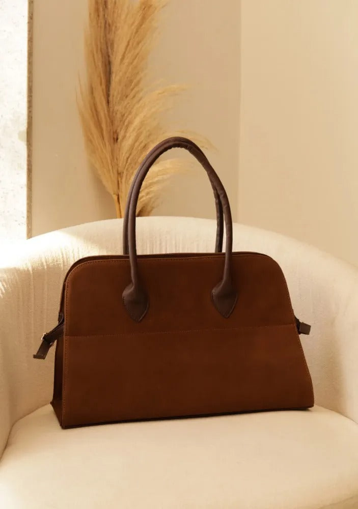 Maxi Suede Laptop Bag