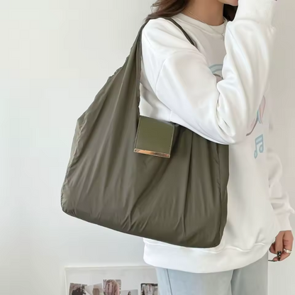 The Sienna Fold Charm Tote — Classic Edit