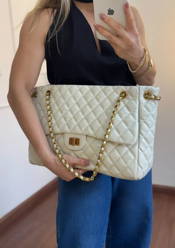 Large Quilted Laptop Bag