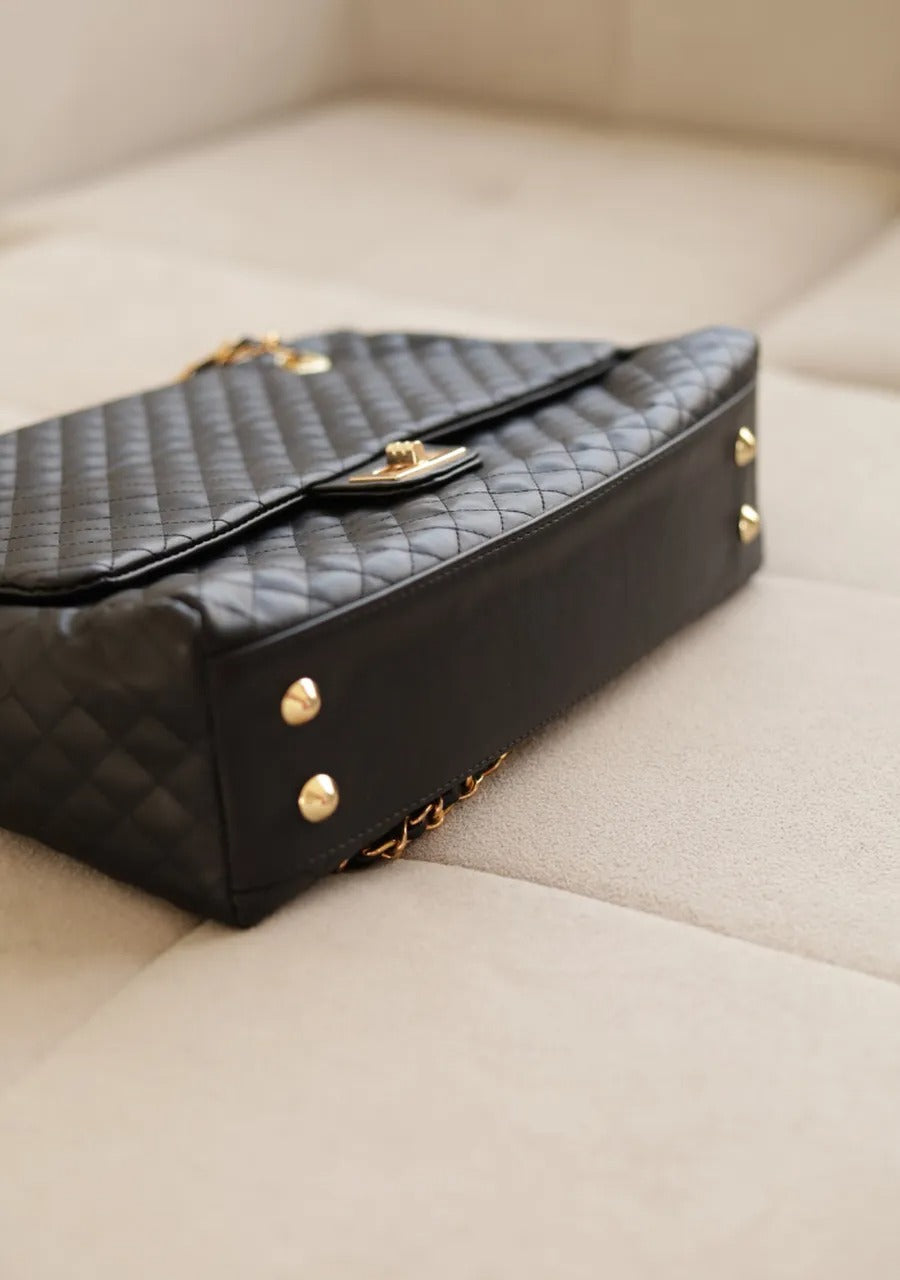 Large Quilted Laptop Bag