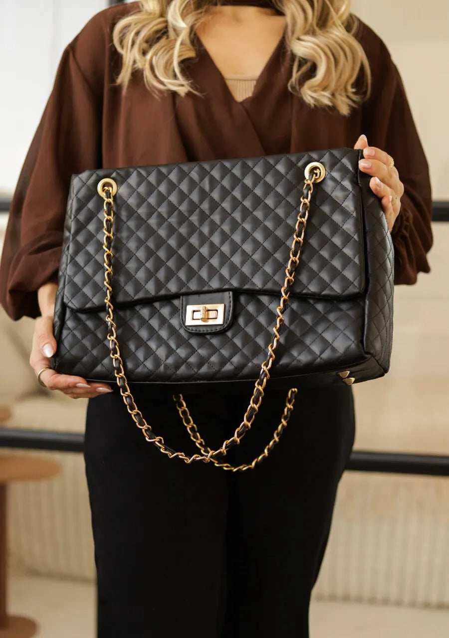 Large Quilted Laptop Bag