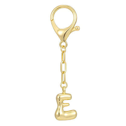 E - Bubble Letter Charm