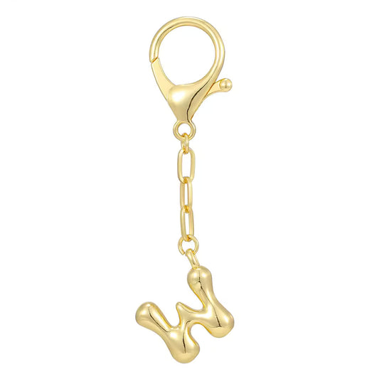 W - Bubble Letter Charm