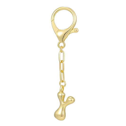 Y - Bubble Letter Charm