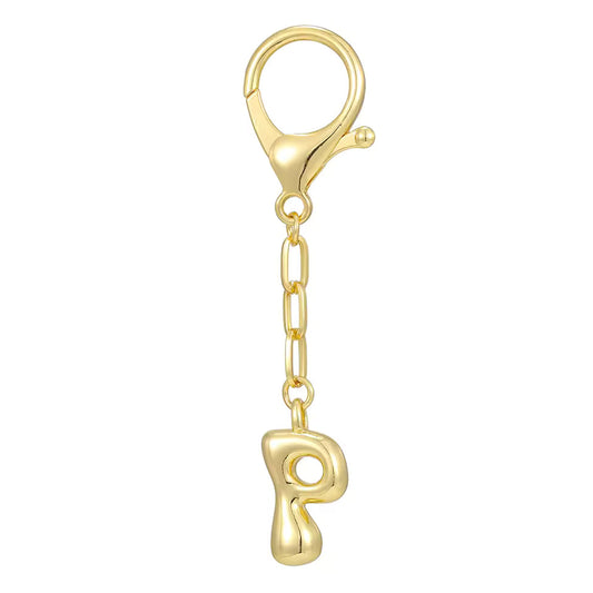 P - Bubble Letter Charm
