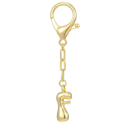 F - Bubble Letter Charm