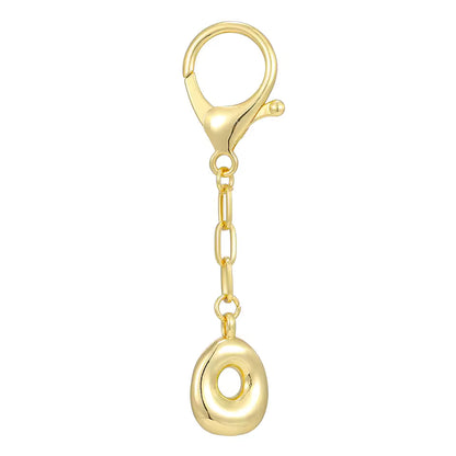 O - Bubble Letter Charm