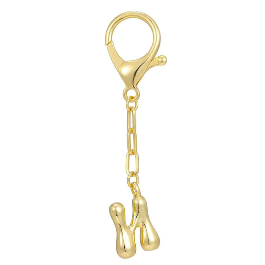 N - Bubble Letter Charm