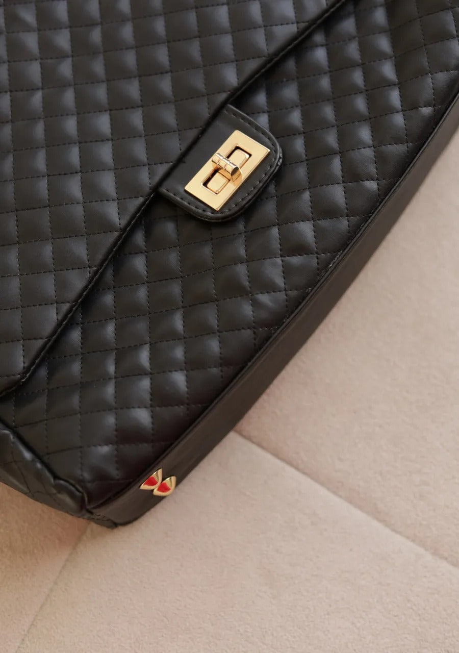 Large Quilted Laptop Bag