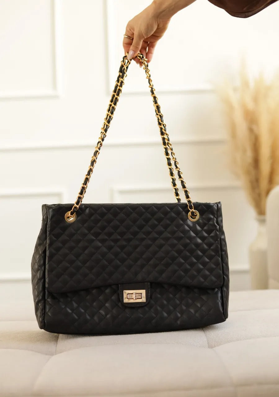Large Quilted Laptop Bag